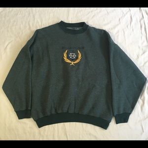 Embroidered Blockade Runner USA CrewNeck Sweater